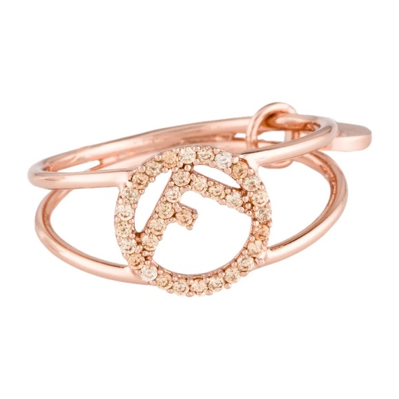 Fendi “F is Fendi” Ring - Rose Gold